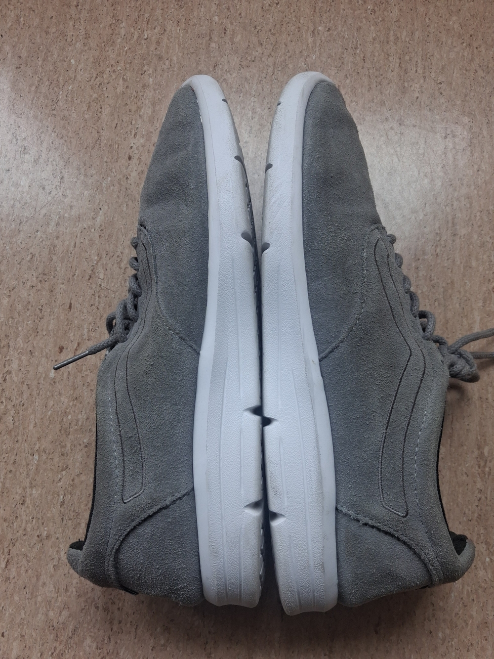 Vans Gray Suede Low-Top Lace-Up Sneakers